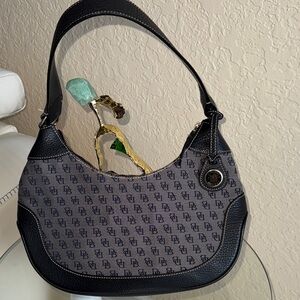 Dooney & Bourke Black and Gray Shoulder Bag